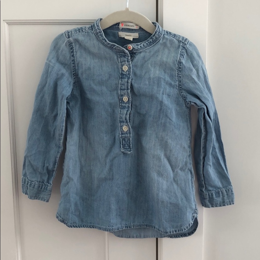 Crewcuts long sleeved chambray shirt